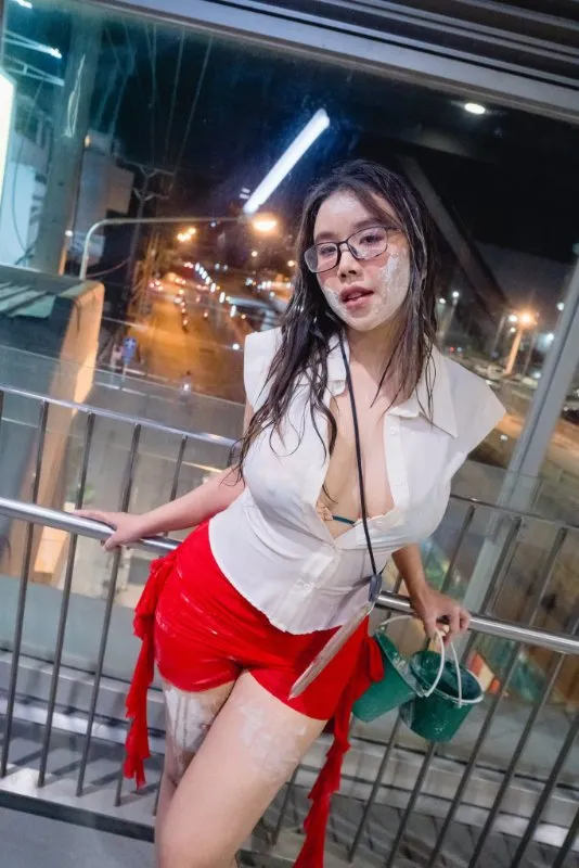 Noolyolo vk แจกวาร์ป นุ๊ก ปนิสรา สาวแว่น เบอร์ต้น งานดี เอวหวาน 18+ 9